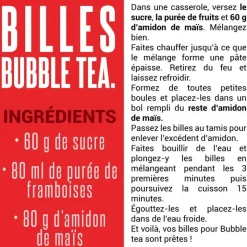 10 pailles en papier spécial bubble tea