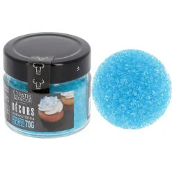 Paillettes alimentaires bleues
