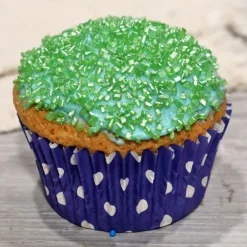 Paillettes alimentaires vertes