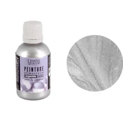 Peinture alimentaire argentée 63 g