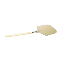 pelle à pizza aluminium 35x30 cm manche bois longueur totale 132.5 cm