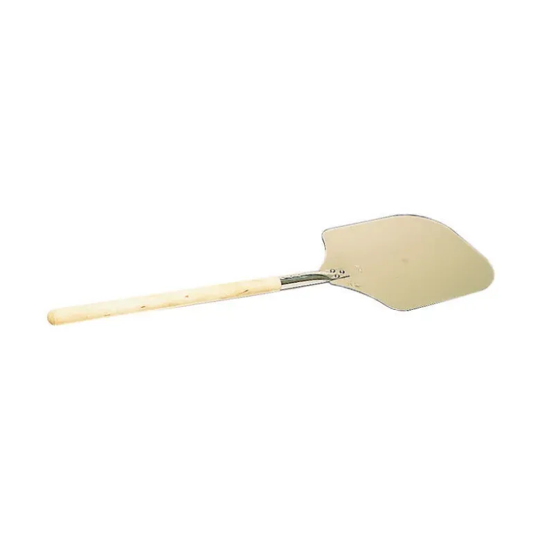 pelle à pizza aluminium 35x30 cm manche bois longueur totale 87.5 cm