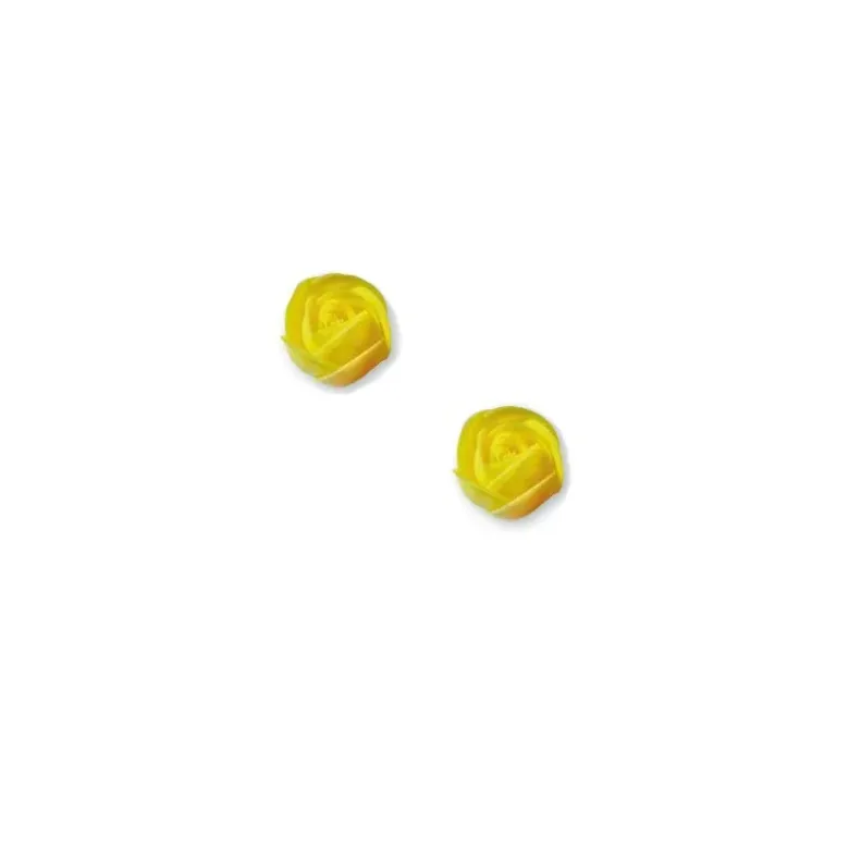 Petite rose jaune en azyme (x12)