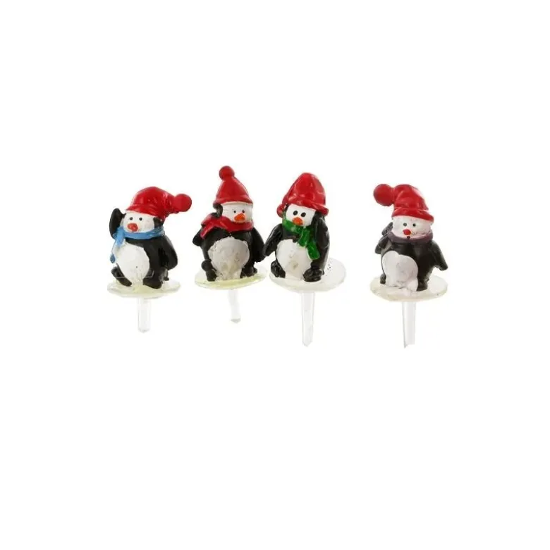 Pingouins assortis sur pique (x30)