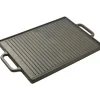plancha/grill rectangulaire réversible 50 x 35 cm