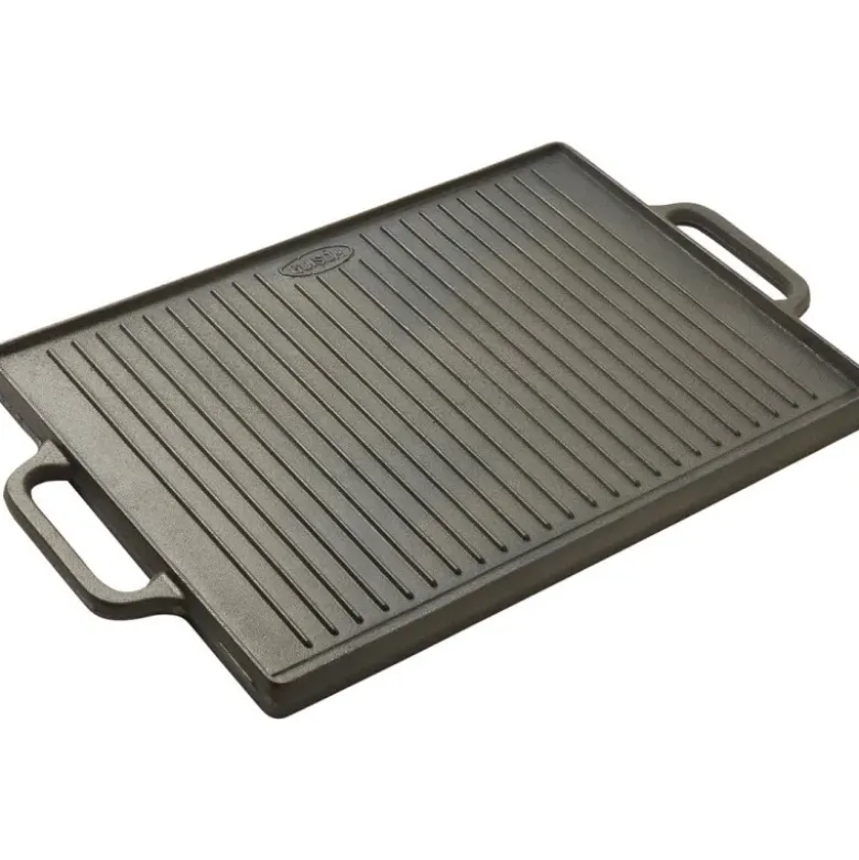 plancha/grill rectangulaire réversible 50 x 35 cm