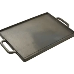 plancha/grill rectangulaire réversible 50 x 35 cm