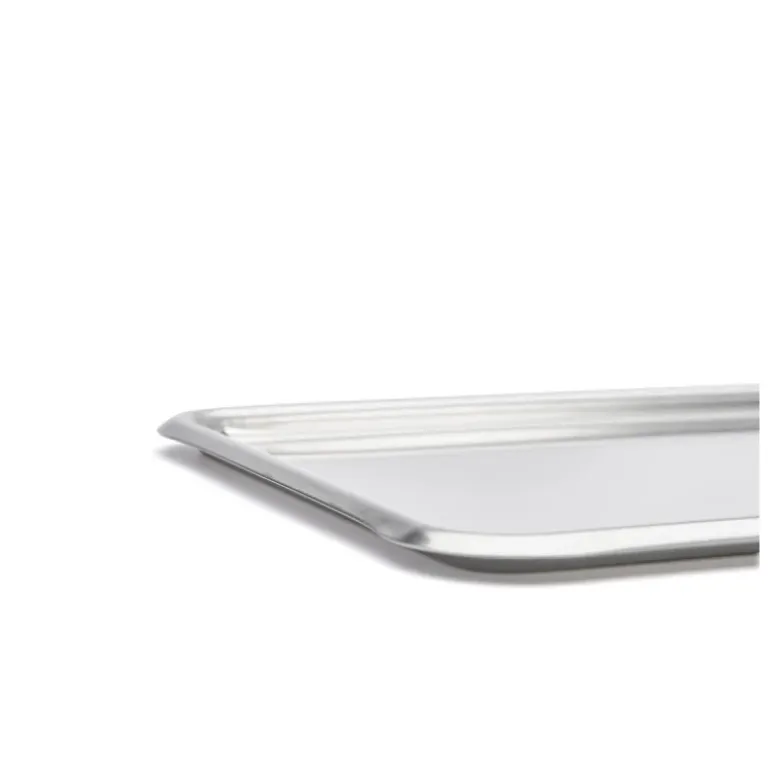 Plateau pâtissier inox bords ronds 24 cm