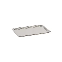 Plateau pâtissier inox bords ronds 24 cm