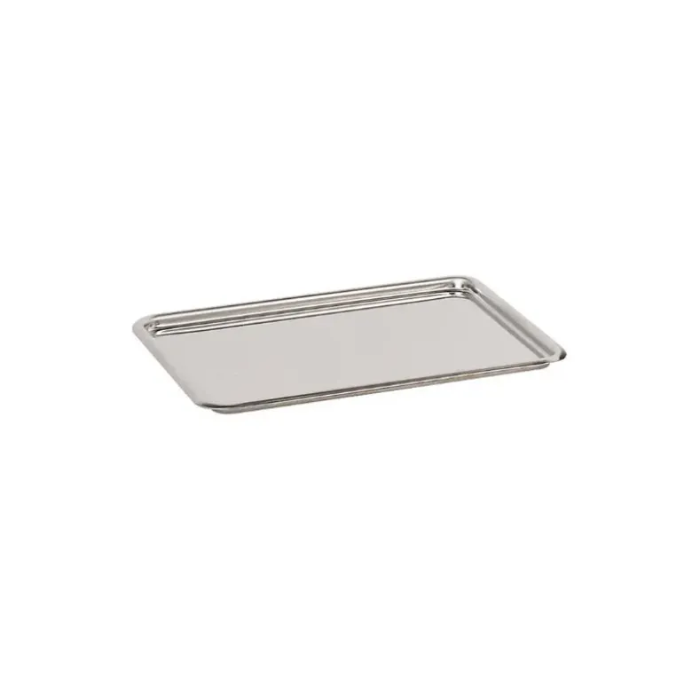 Plateau pâtissier inox bords ronds 24 cm