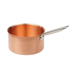 poêlon à sucre cuivre queue froide inox bord verse-franc 20 cm
