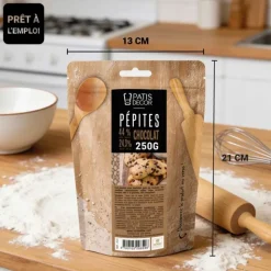 Pépites de chocolat noir - 44% de cacao - 250g