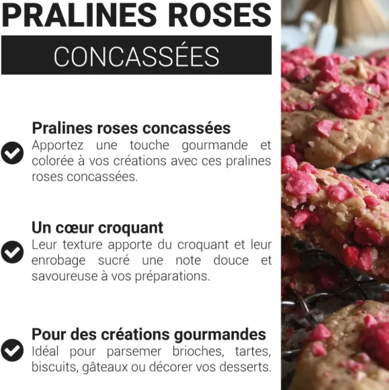 Pralines roses concassées 200 g