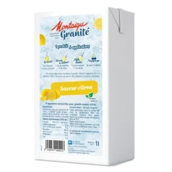 Préparation concentrée pour granité - saveur citron - 1 l