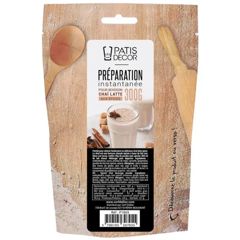 Préparation instantanée pour boisson Chaï Latte épicé - 300 g