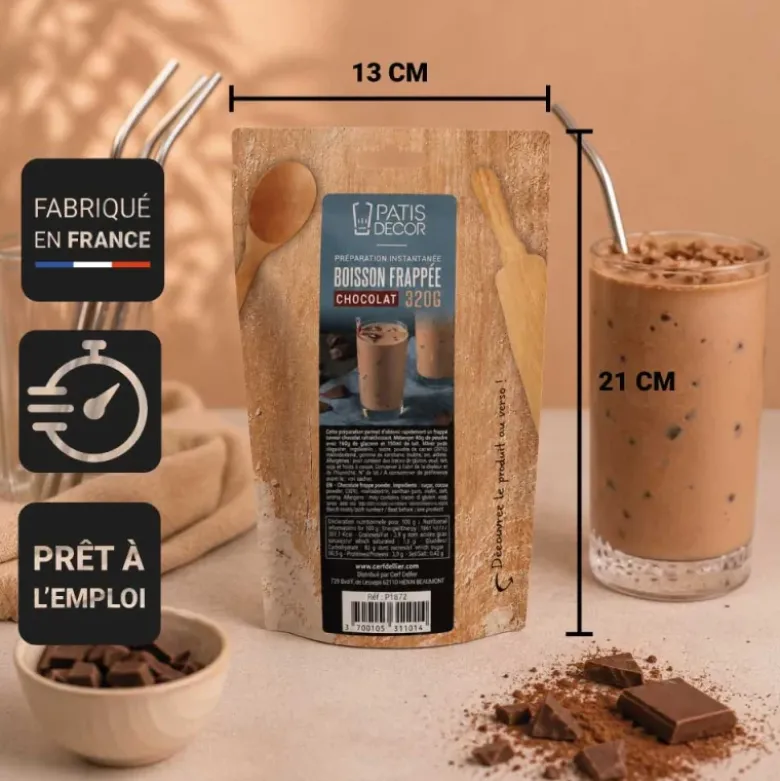 Préparation instantanée pour boisson frappée au chocolat - 320 g