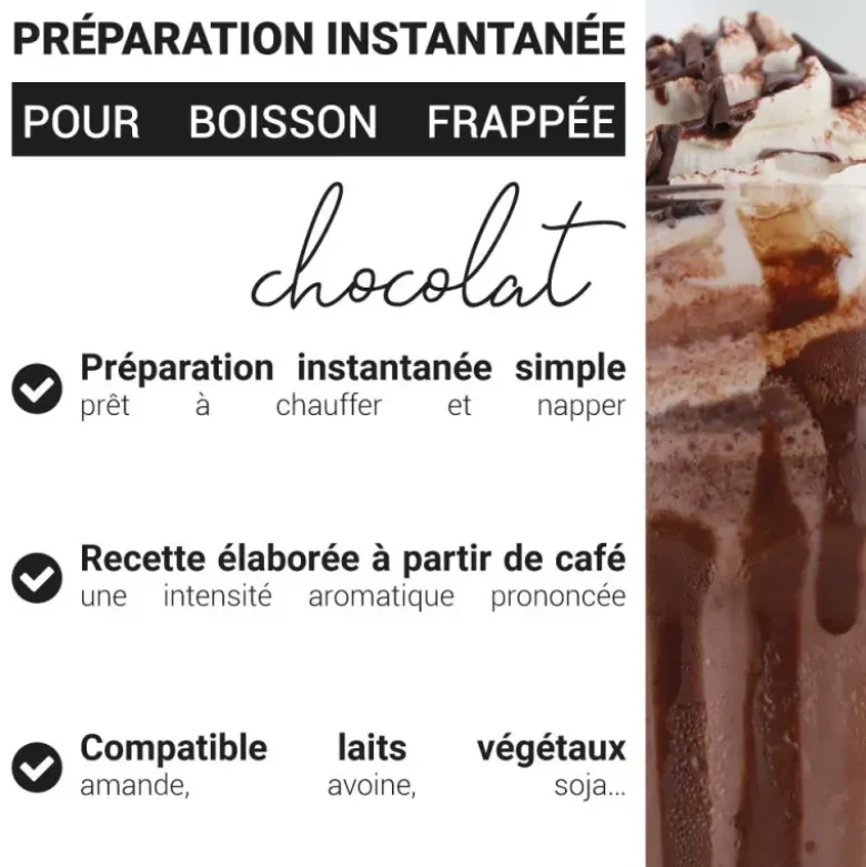 Préparation instantanée pour boisson frappée au chocolat - 320 g