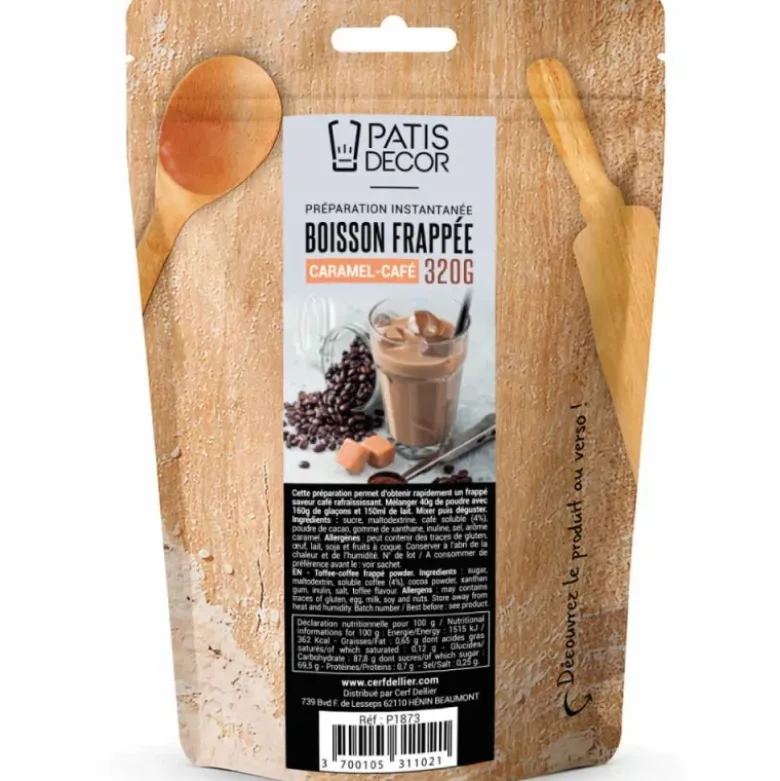 Préparation instantanée pour boisson frappée au café/caramel - 320 g