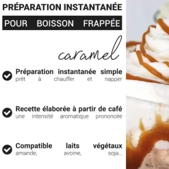 Préparation instantanée pour boisson frappée au café/caramel - 320 g