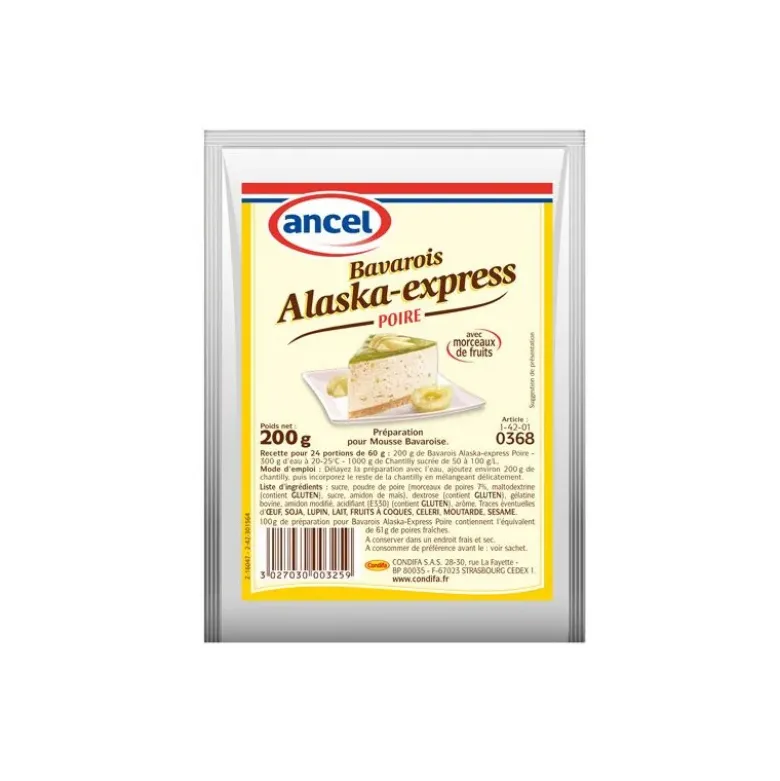 Préparation mousse bavaroise poire Alaska 200 g