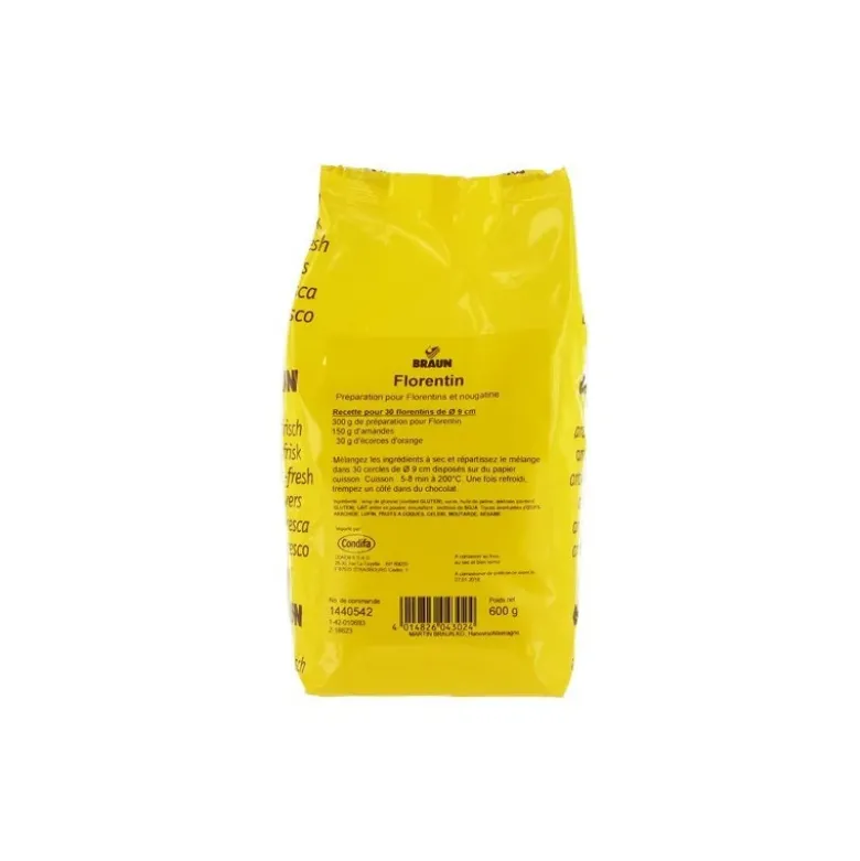 Préparation nougatine florentins 600 g