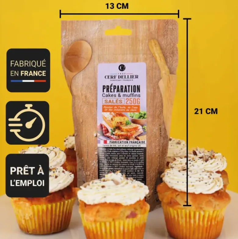 Préparation pour cakes et muffins salés