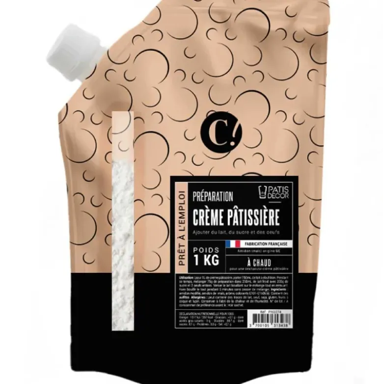 Préparation pour crème pâtissière à chaud 1 kg
