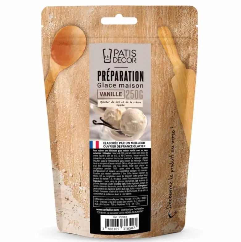 Préparation pour glace à la vanille maison