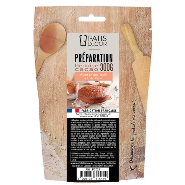 Préparation pour génoise au cacao