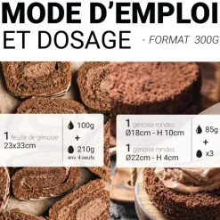 Préparation pour génoise au cacao