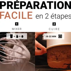 Préparation pour génoise au cacao