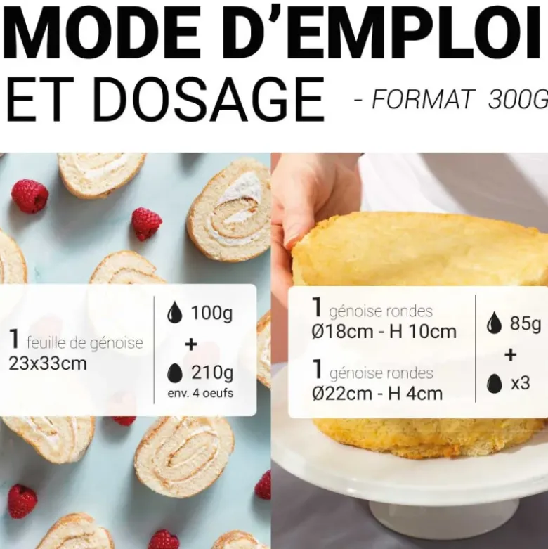 Préparation pour génoise nature