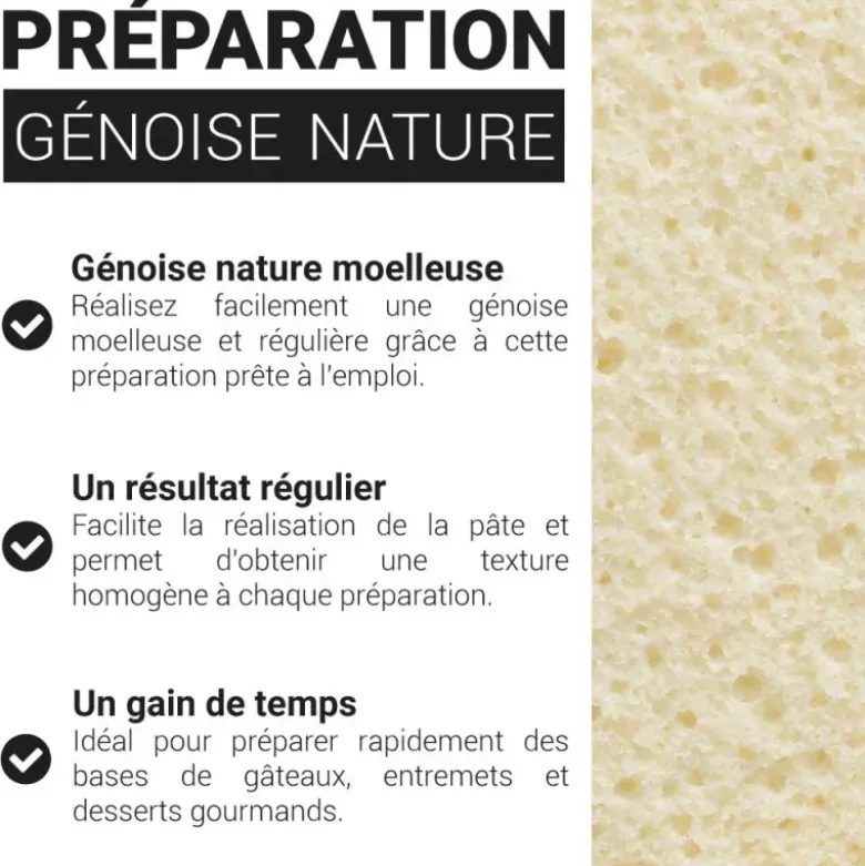 Préparation pour génoise nature