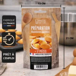 Préparation pour madeleines sucrées