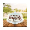 Présentoir cloche à gâteau sur pied 28 cm
