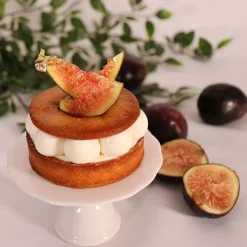 Présentoir cupcake individuel blanc en céramique - Ø 10 cm