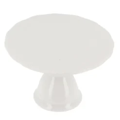 Présentoir cupcake individuel blanc en céramique - Ø 10 cm