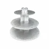 Présentoir cupcakes argent rond
