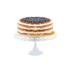 Présentoir gâteau blanc broderie Ø 35 cm