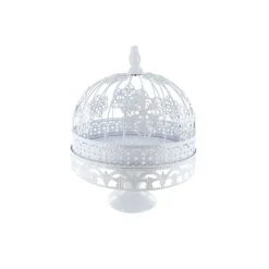 Présentoir gâteaux cage brodée 26 cm