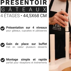 Présentoir gâteaux 4 étages