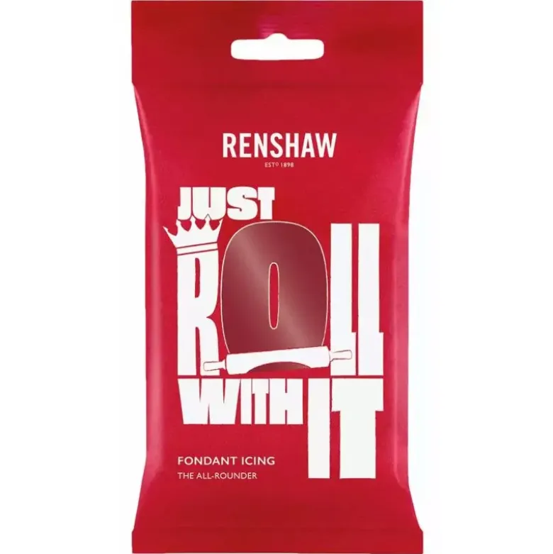 Pâte à sucre rouge rubis Renshaw 250 g
