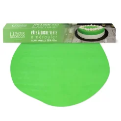 Pâte à sucre verte étalée - DDM 02/26