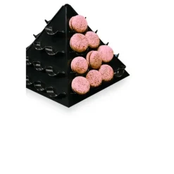 Pyramide à macarons noire