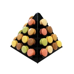 Pyramide à macarons noire