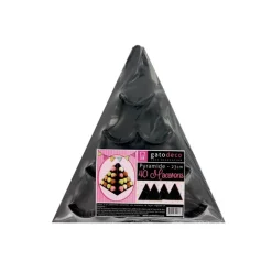 Pyramide à macarons noire