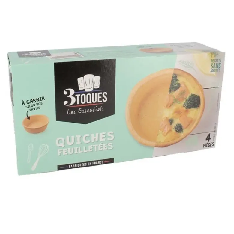 Quiches feuilletées à garnir (x 4)