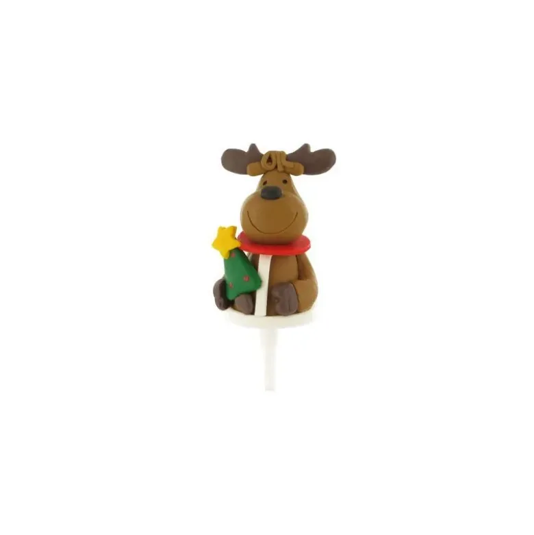 Renne de Noël sur pique