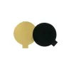 Rond carton Noir / Or individuel 8 cm (x 200)
