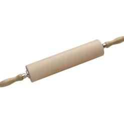 rouleau à pâte avec poignées en hêtre diamètre 8 cm 35 cm